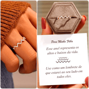 PARA MINHA FILHA - ANEL ALTOS E BAIXOS - loja dália