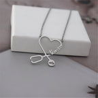 Colar Estetoscópio do Amor Personalizado