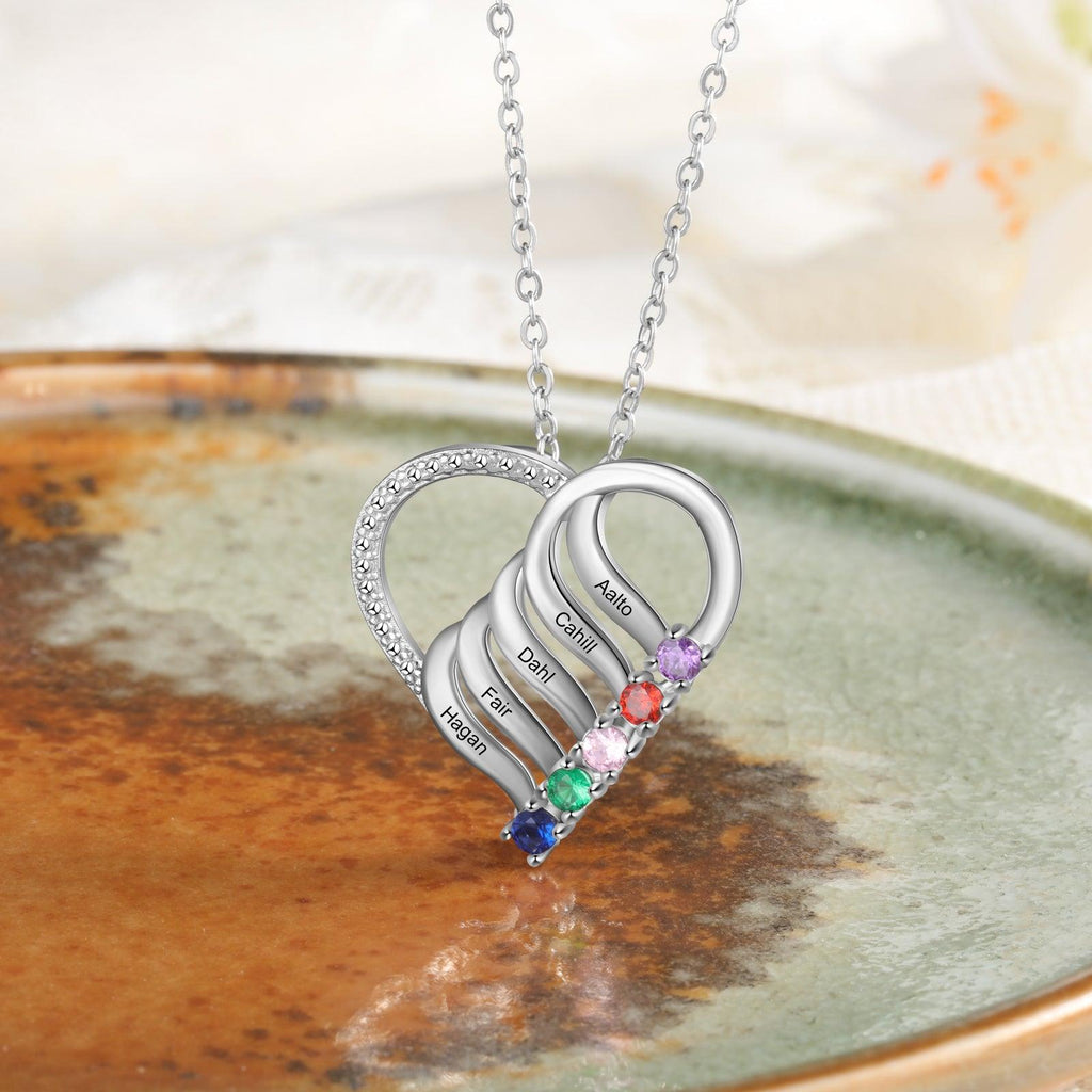 COLAR CORAÇÃO DE MÃE - Personalizado - loja dália