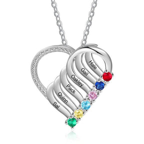 COLAR CORAÇÃO DE MÃE - Personalizado - loja dália