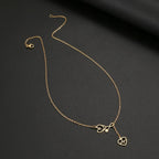 Colar Estetoscópio do Amor - Banhado em Ouro 18k - loja dália