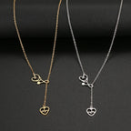Colar Estetoscópio do Amor - Banhado em Ouro 18k - loja dália