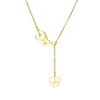 Colar Estetoscópio do Amor - Banhado em Ouro 18k - loja dália